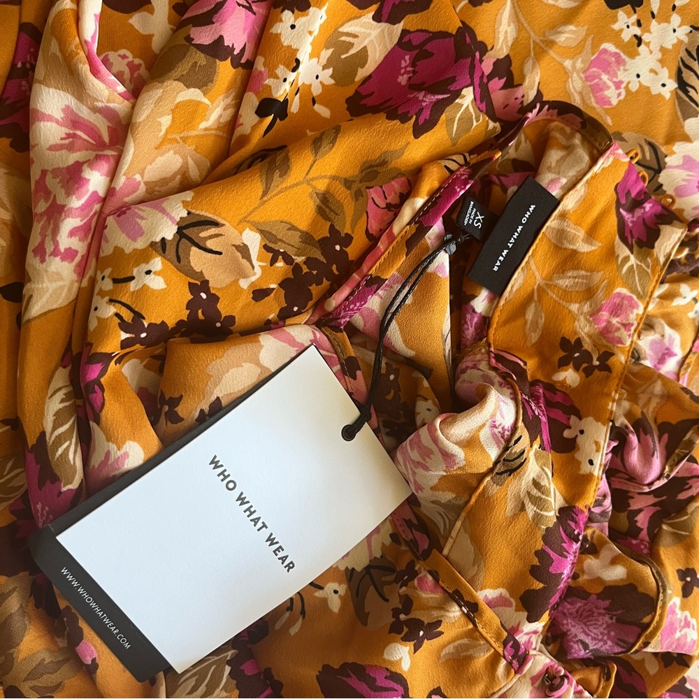 Floral Orange Dress - Picture 6 of 7